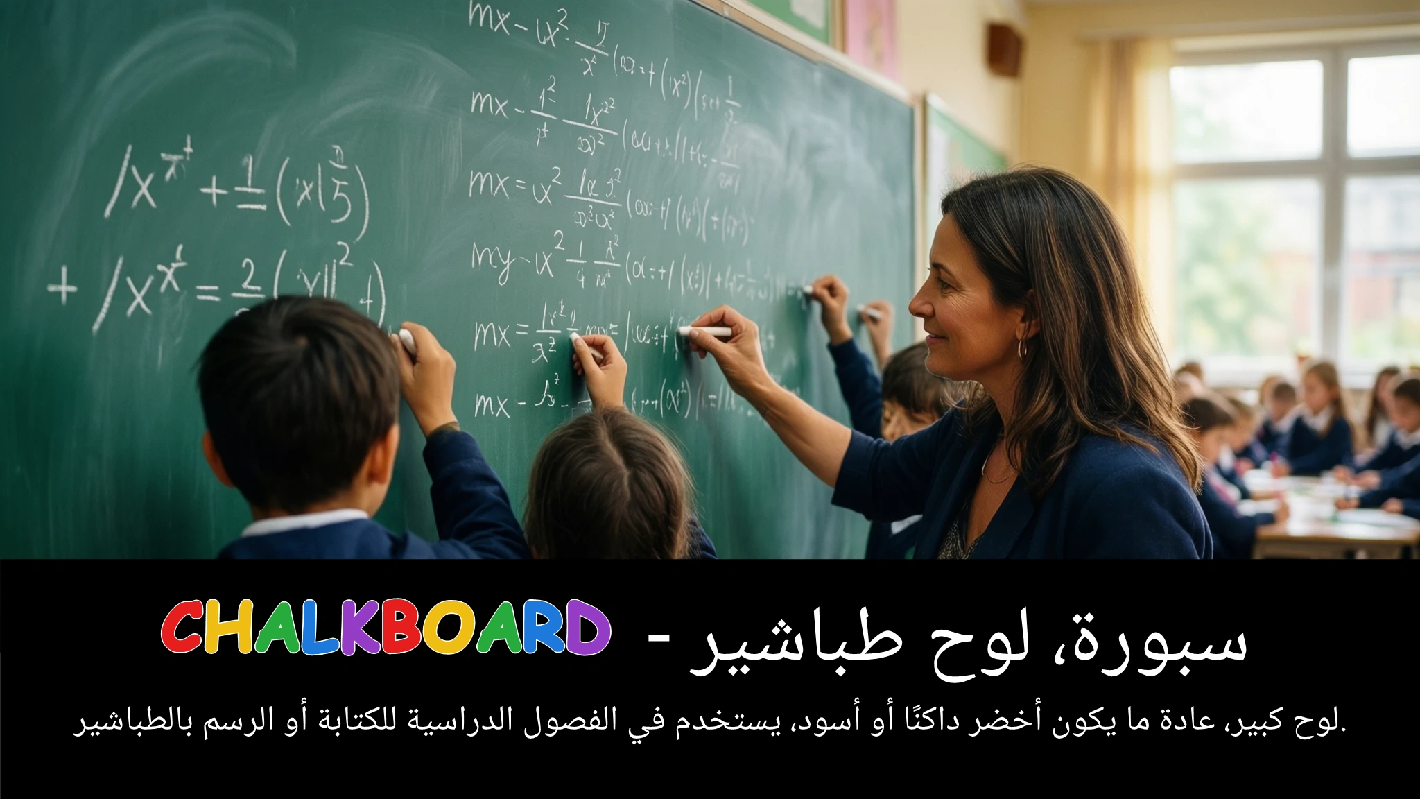 Arabic Illustration for chalkboard